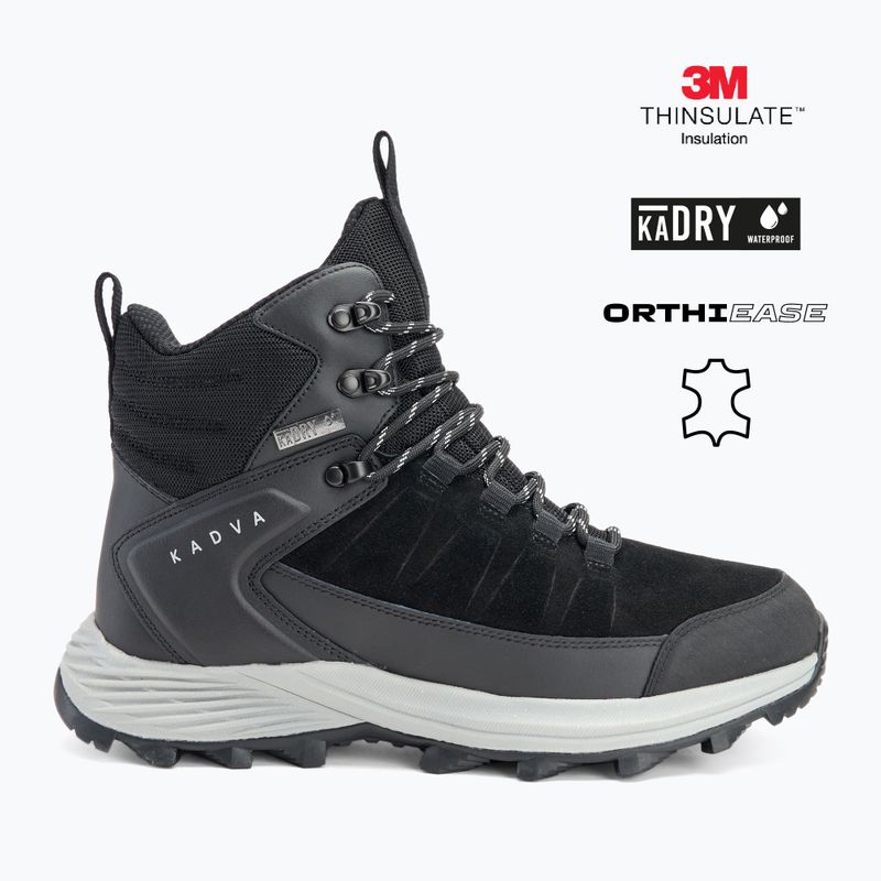 Scarpe da trekking da uomo KADVA Ascent Mid WaterProof nere 2