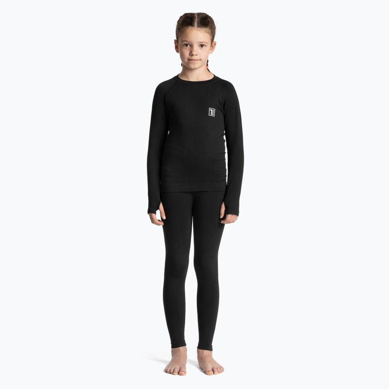 OneTeam Achill Jr Set di intimo termico per bambini nero 2