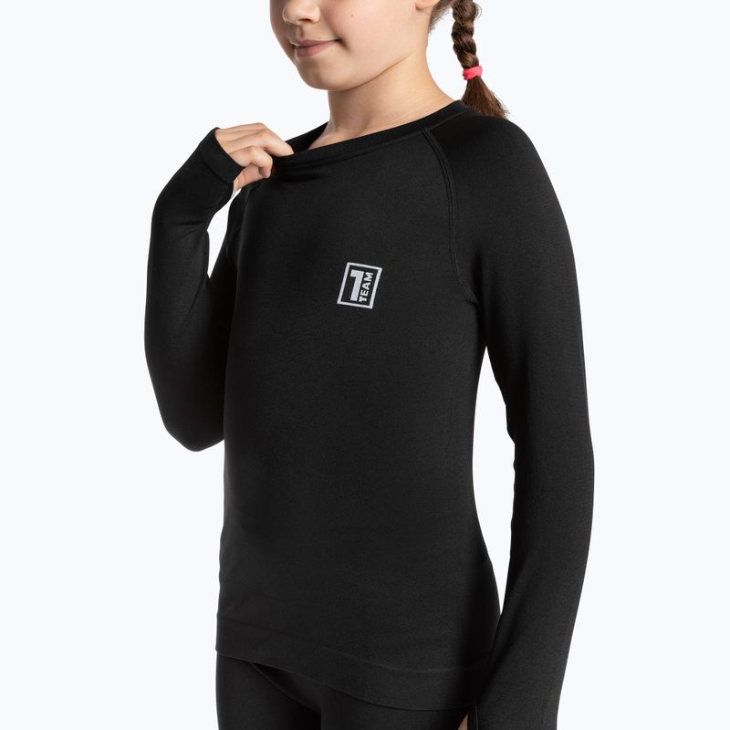 OneTeam Achill Jr Set di intimo termico per bambini nero 12