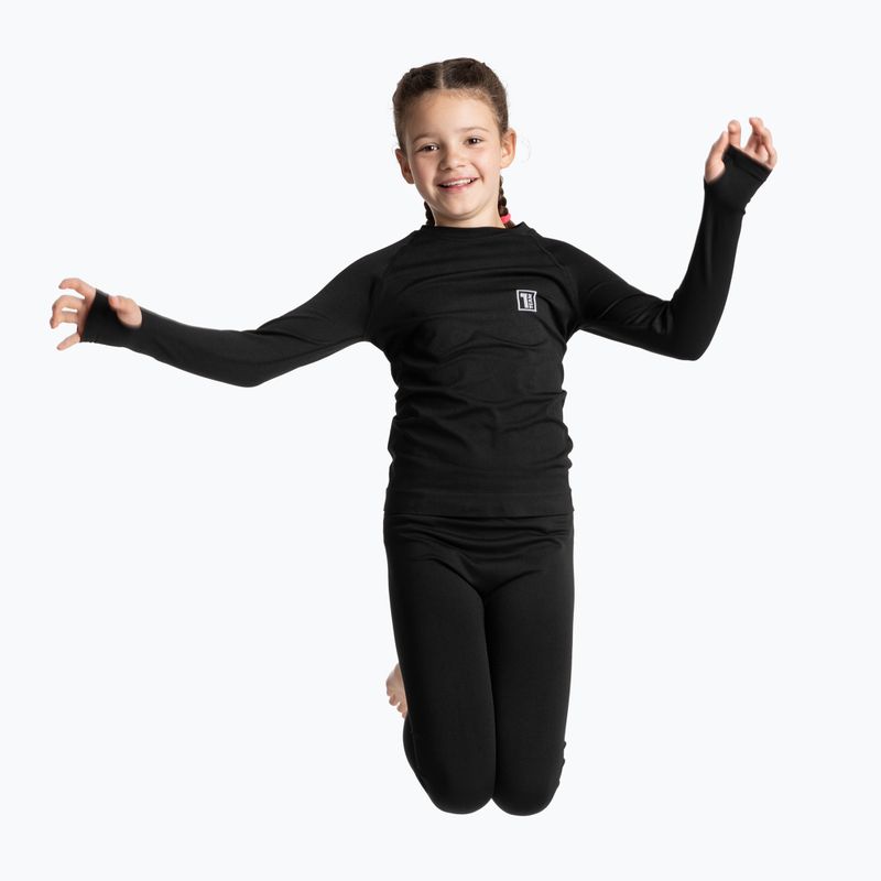 OneTeam Achill Jr Set di intimo termico per bambini nero 14