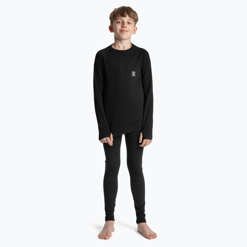 OneTeam Achill Jr Set di intimo termico per bambini nero 18