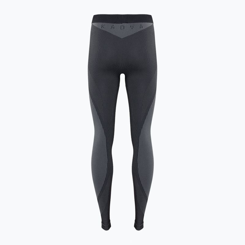 Completo di biancheria intima termica da donna KADVA Streif W Set senza cuciture nero 20