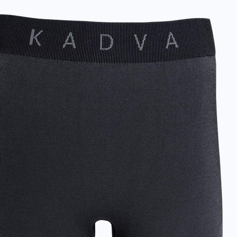 Completo di biancheria intima termica da donna KADVA Streif W Set senza cuciture nero 21