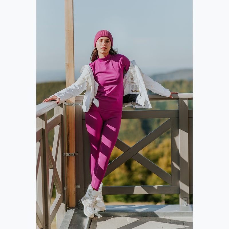 Completo di biancheria intima termica da donna KADVA Glacier W Set senza cuciture fucsia 9