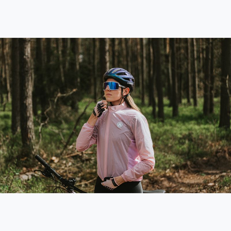 Giacca da ciclismo donna ATTABO Cahayo Giacca antivento rosa 7