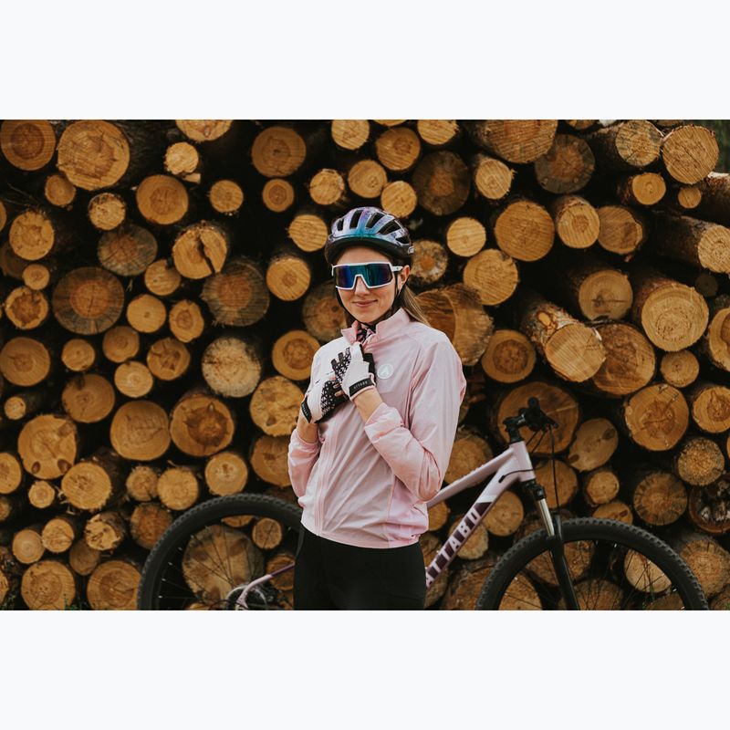 Giacca da ciclismo donna ATTABO Cahayo Giacca antivento rosa 8