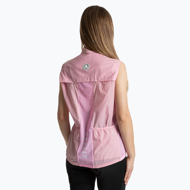 Gilet da ciclismo donna ATTABO Cahayo Gilet antivento rosa 2