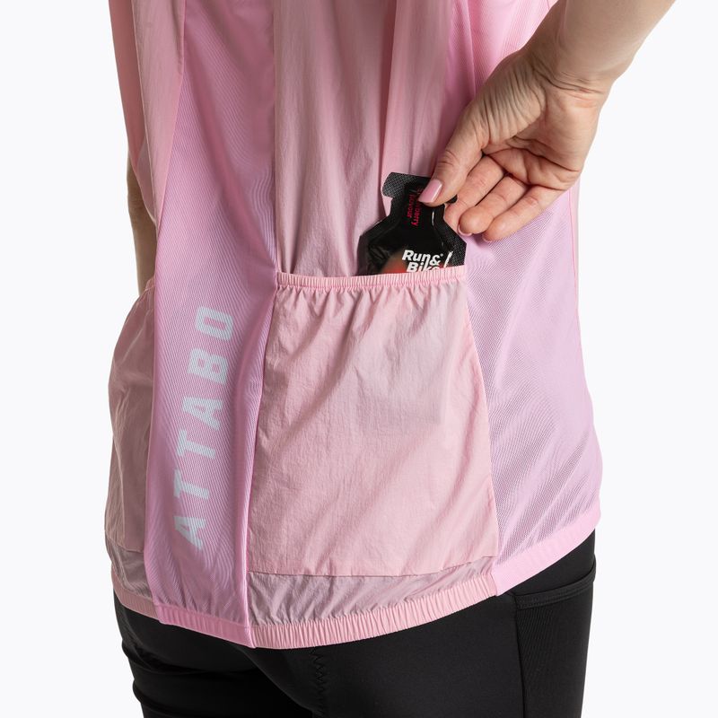 Gilet da ciclismo donna ATTABO Cahayo Gilet antivento rosa 5