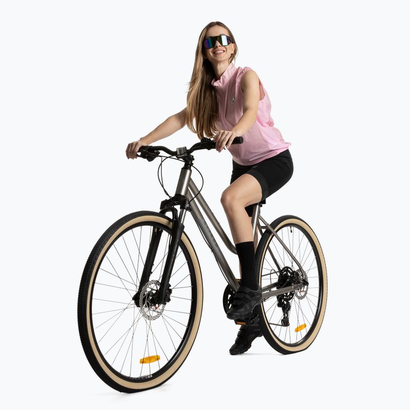 Gilet da ciclismo donna ATTABO Cahayo Gilet antivento rosa 8