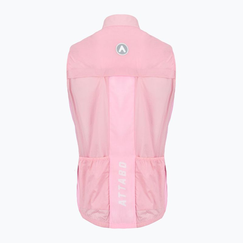 Gilet da ciclismo donna ATTABO Cahayo Gilet antivento rosa 2