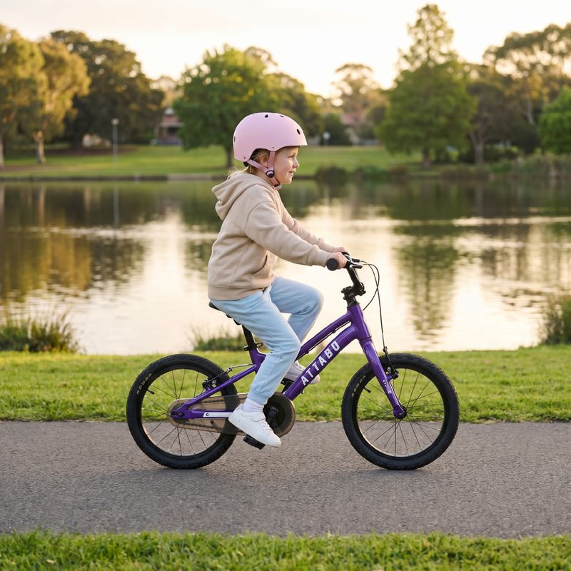 Bicicletta per bambini ATTABO EASE 16" viola 4