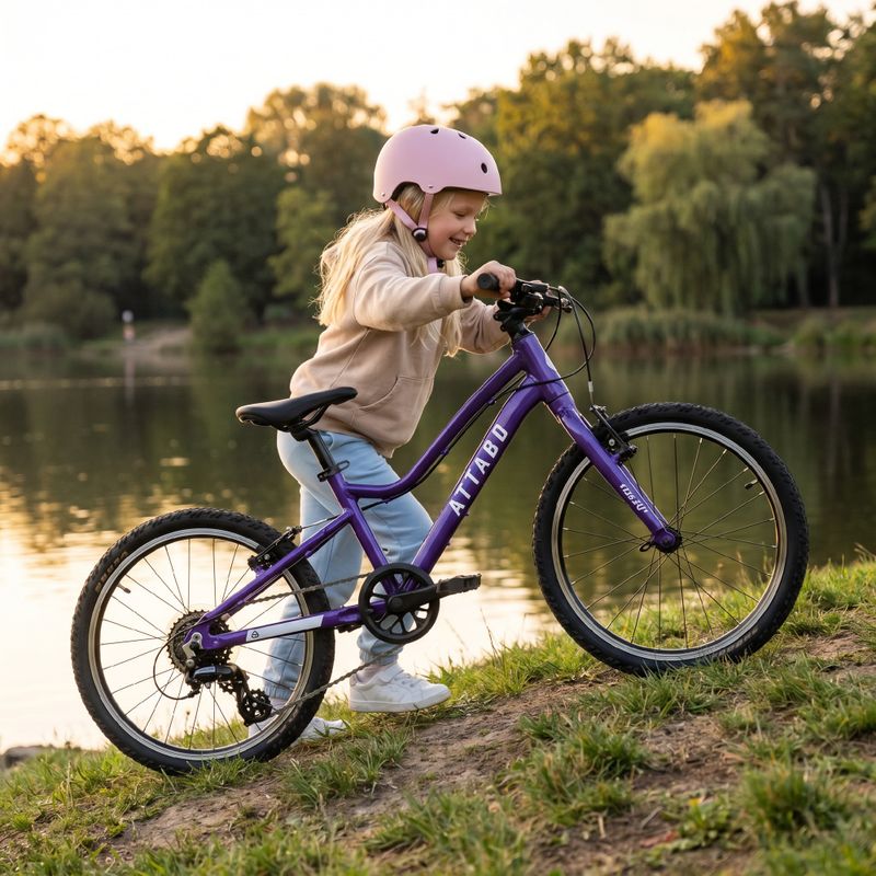 Bicicletta per bambini ATTABO EASE 20" viola 5