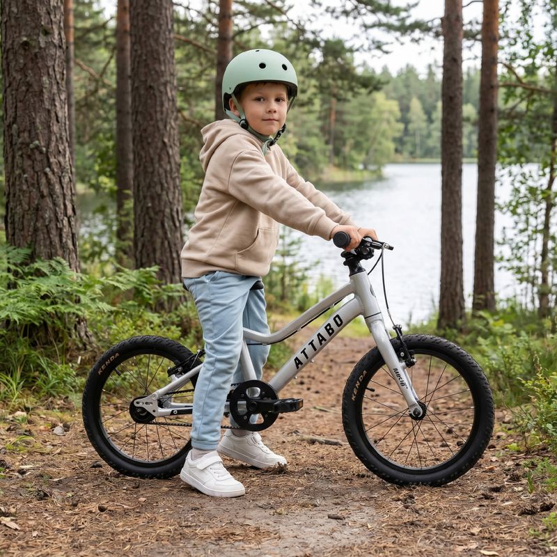 Bicicletta per bambini ATTABO EASE 16" B argento 6