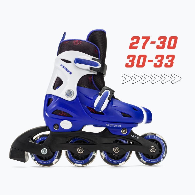 HUMBAKA Starjet LED pattini a rotelle per bambini 3in1 blu 2