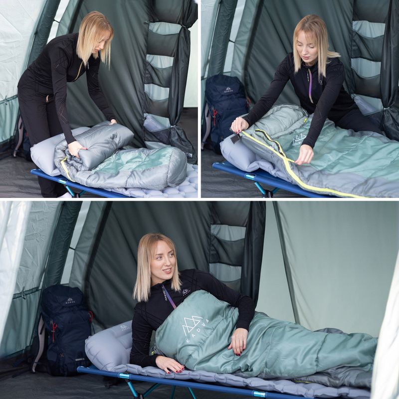 Sacco a pelo KADVA Faran R verde destro 5