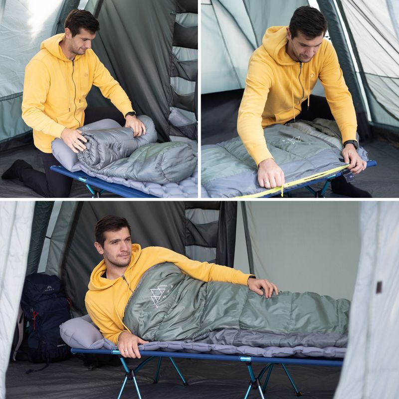 Sacco a pelo KADVA Faran L sinistro verde 5