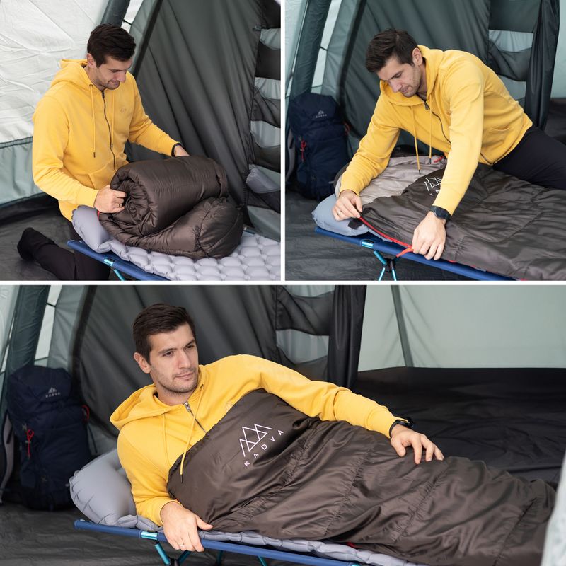 Sacco a pelo KADVA Mumio R nero destro 5