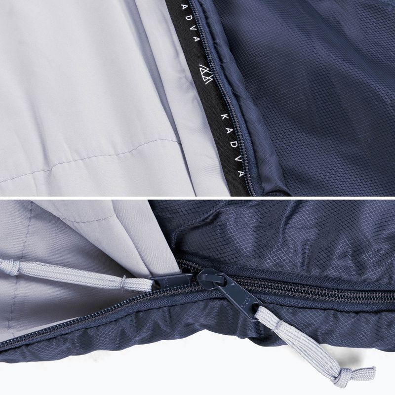 Sacco a pelo KADVA Light 600 R blu navy destro 8