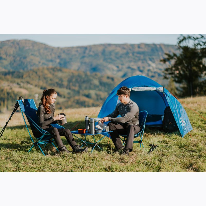 Sedia da campeggio pieghevole KADVA Sego Mid ultraleggero blu 3