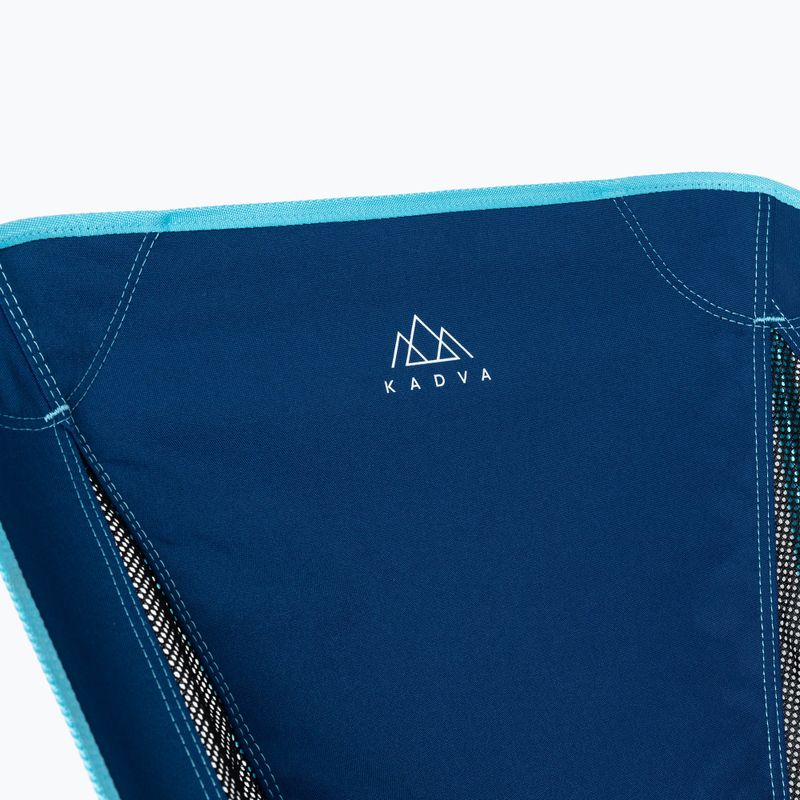 Sedia da campeggio pieghevole KADVA Sego Low ultraleggero blu 7
