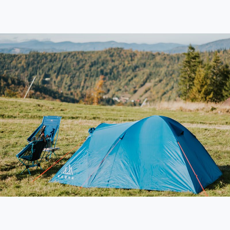 Sedia da campeggio pieghevole KADVA Sego Low ultraleggero blu 11