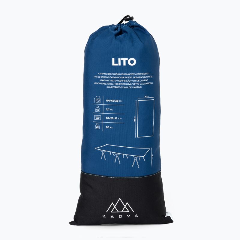 Letto da campeggio KADVA Lito ultraleggero blu 12