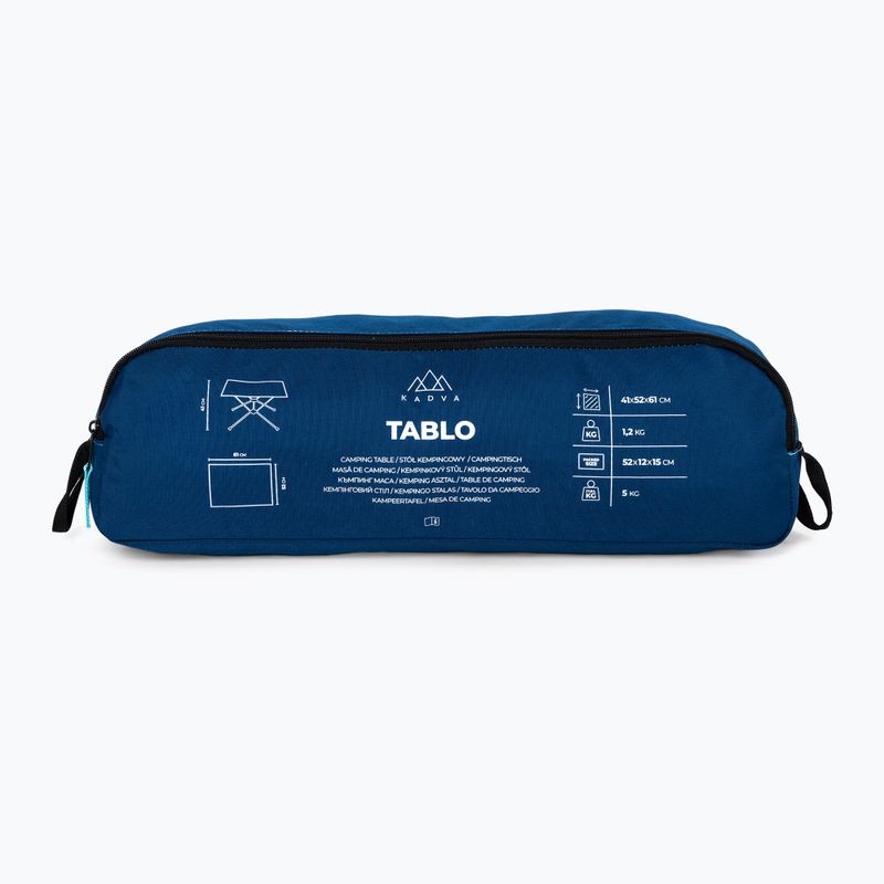 Tavolo da campeggio KADVA Tablo ultraleggero blu 11
