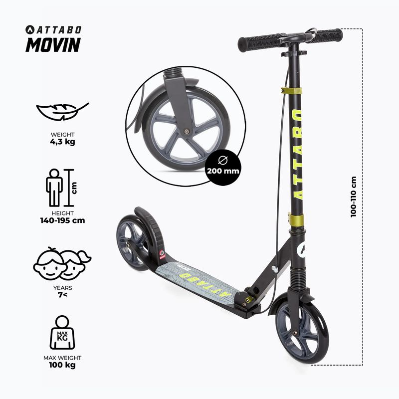 ATTABO Movin scooter nero 2