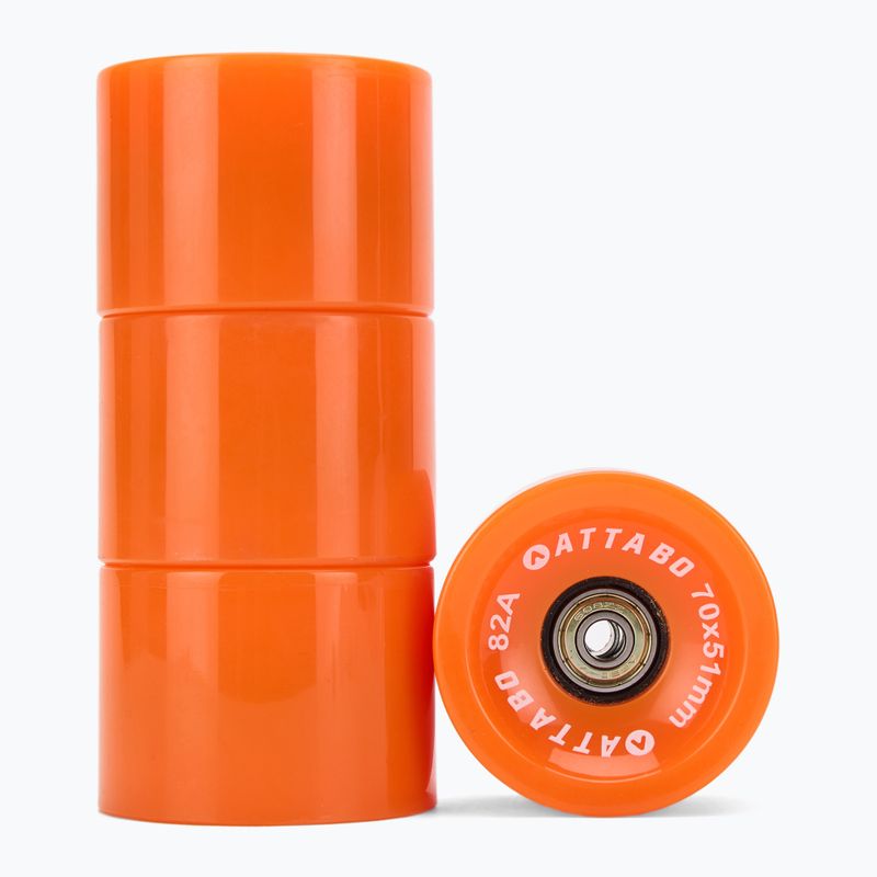 ATTABO Ruote Longboard 70x51 mm 4 pezzi arancio 2