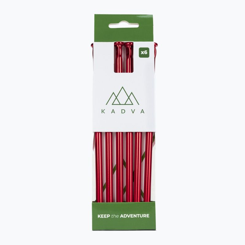 Picchetti per tende KADVA Alupin 6 pz. rosso