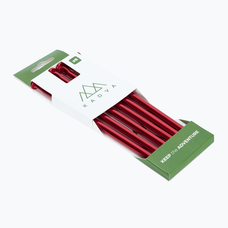 Picchetti per tende KADVA Alupin 6 pz. rosso 2