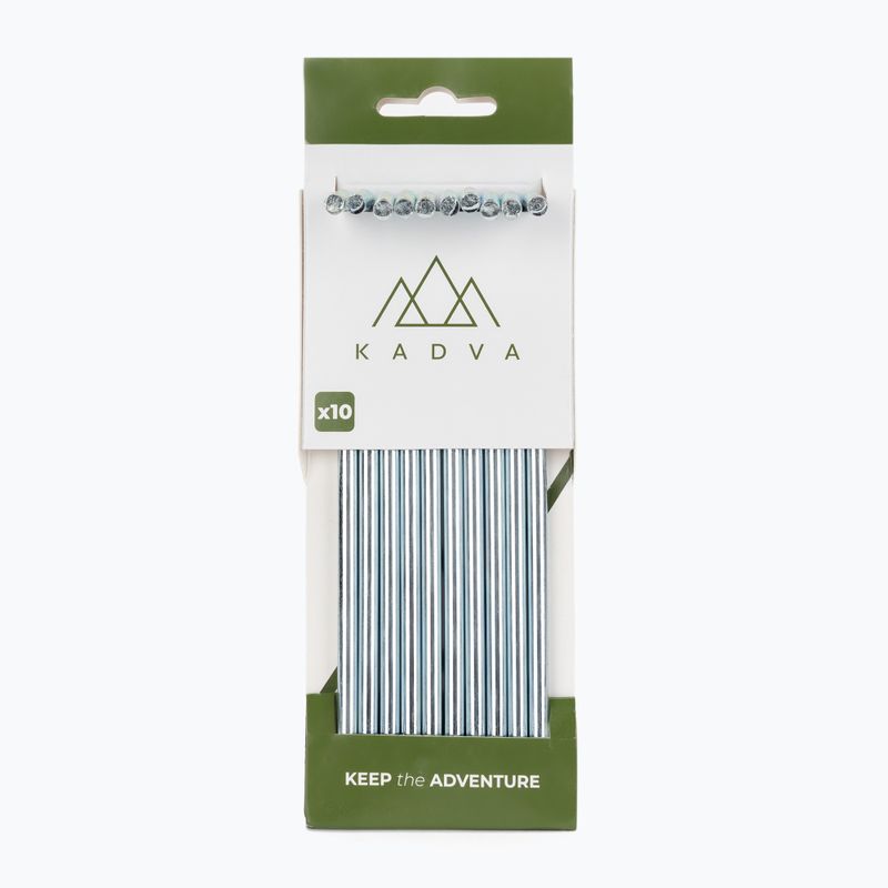Punti di ancoraggio per tende KADVA Herring 10 pz. argento