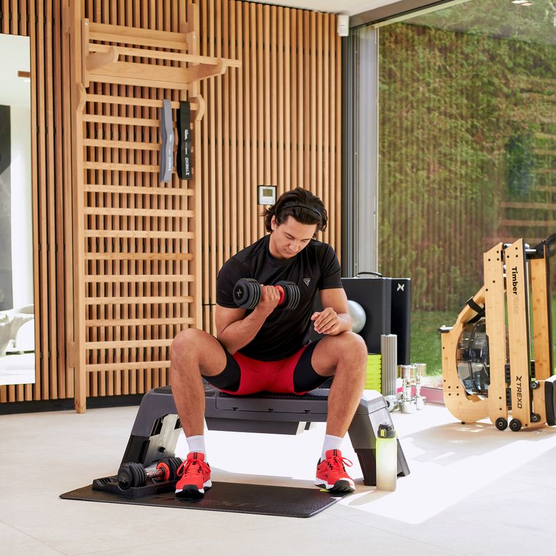 Set di manubri regolabili XTREXO 2 x 5,75 kg nero 11