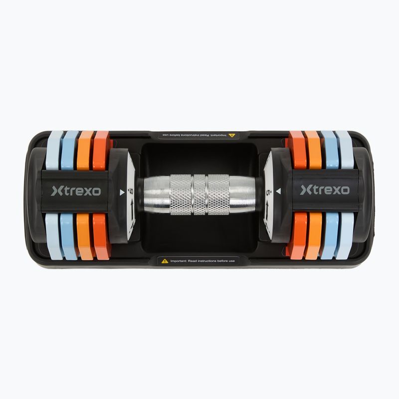 Set di manubri regolabili XTREXO 2 x 5 kg multicolore 3