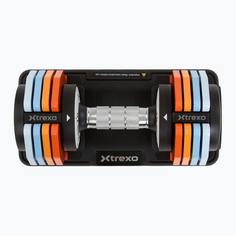 Set di manubri regolabili XTREXO 2 x 10 kg multicolore 3