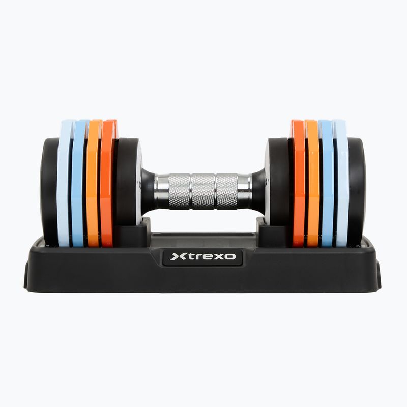Set di manubri regolabili XTREXO 2 x 10 kg multicolore 4