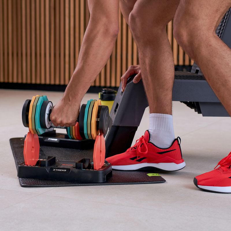 Set di manubri regolabili XTREXO 2 x 10 kg multicolore 9