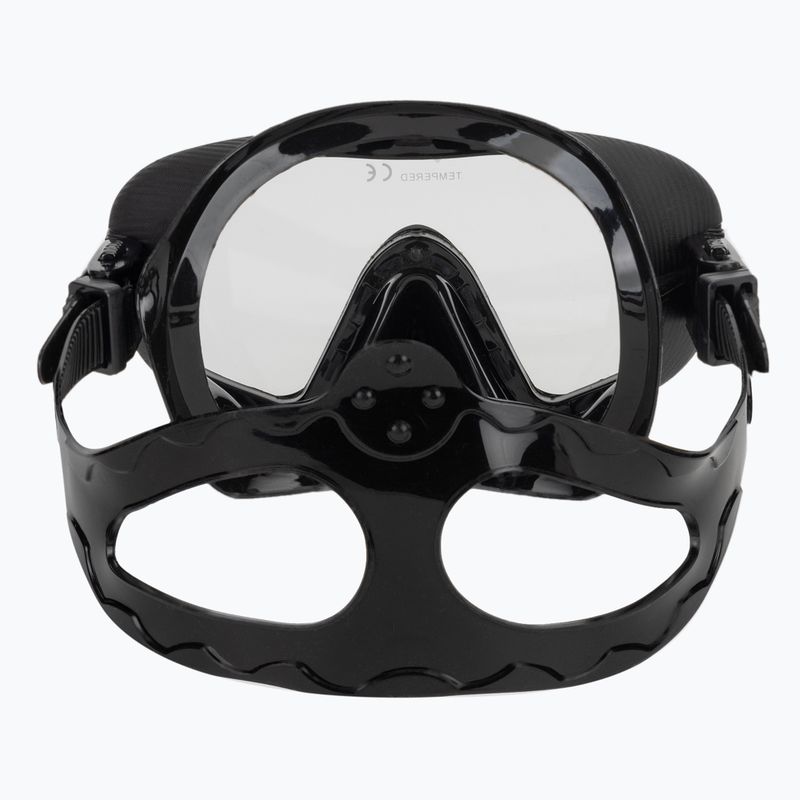 AQUASTIC Cove set snorkeling maschera + boccaglio nero 5