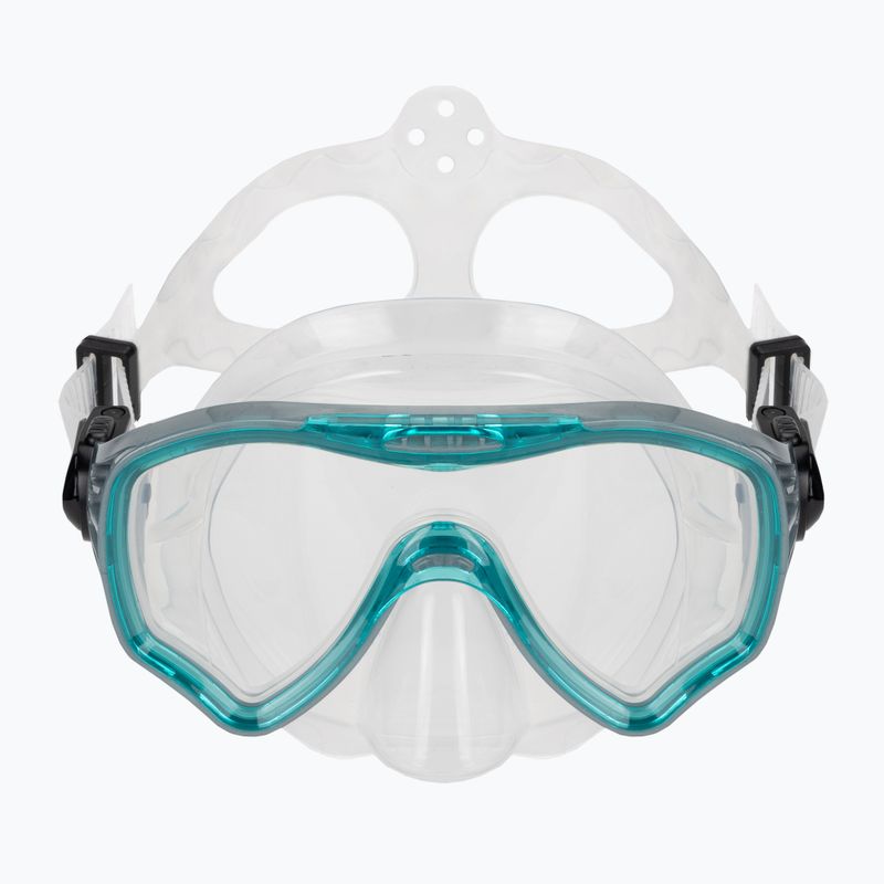 AQUASTIC Jetty set snorkeling maschera + boccaglio blu 3