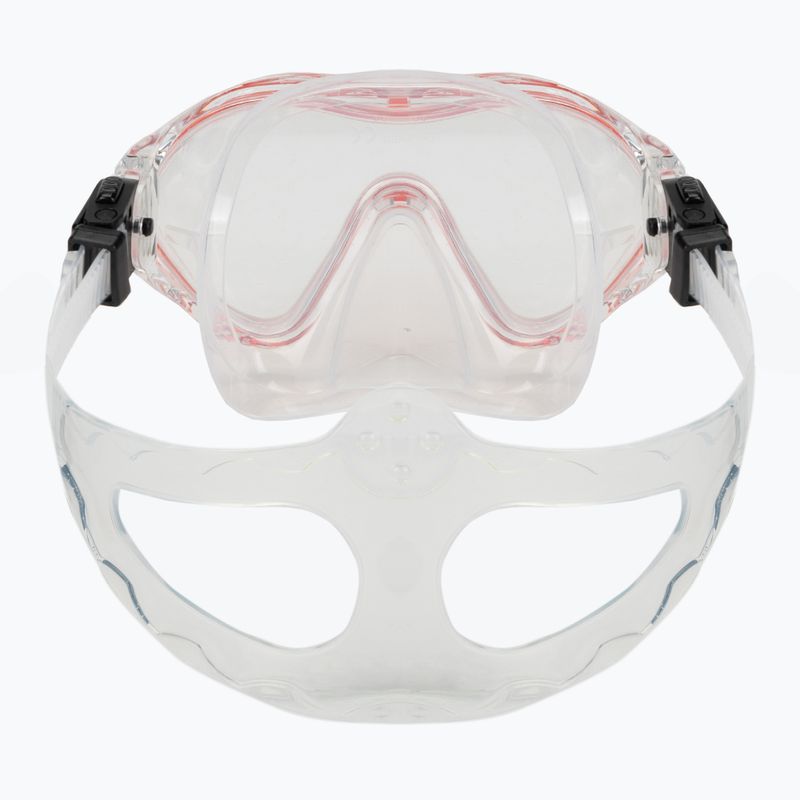 Set da snorkeling per bambini AQUASTIC Maschera da minatore + boccaglio rosso 5