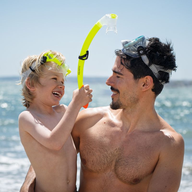 Set da snorkeling per bambini AQUASTIC Maschera + boccaglio per minatori verde 10