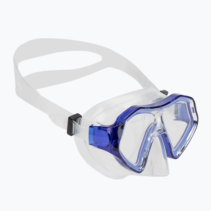 AQUASTIC Shelly set snorkeling per bambini maschera + boccaglio + pinne blu 2