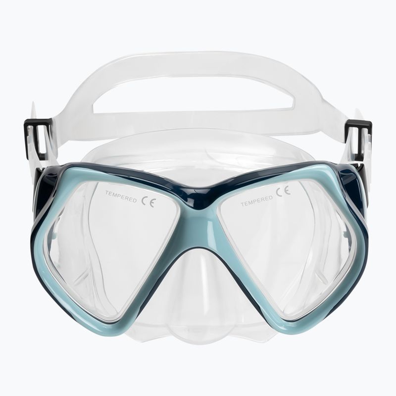 AQUASTIC Shoal maschera da snorkeling blu 2