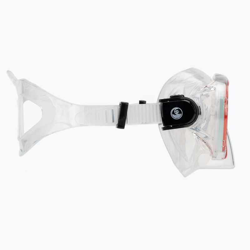 Maschera da snorkeling per bambini AQUASTIC Minke rosso 3