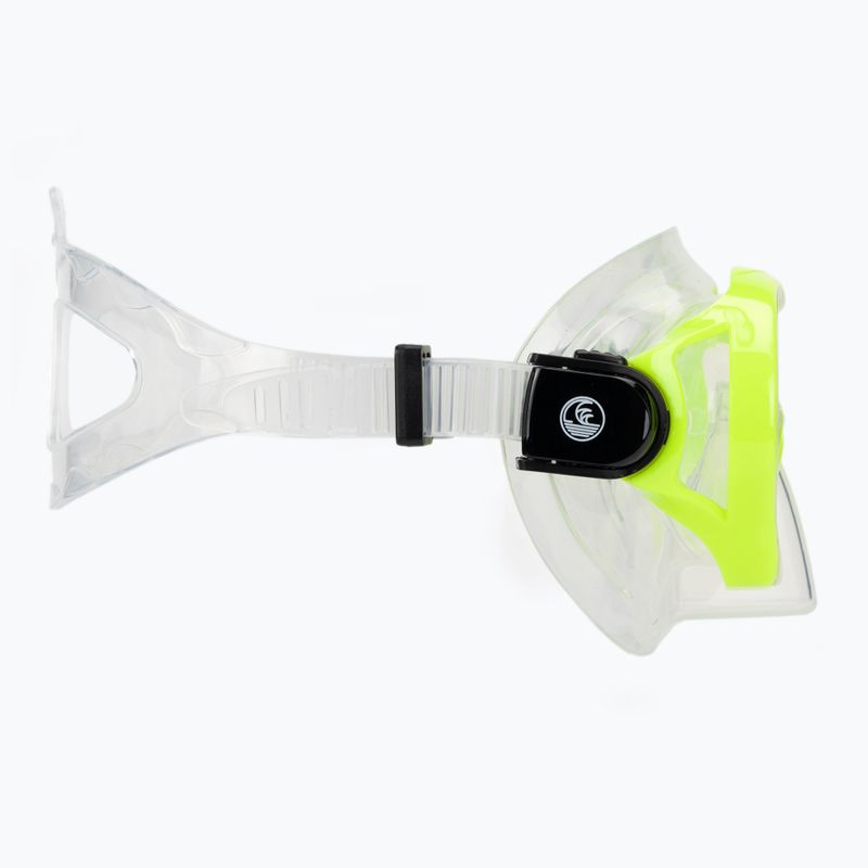 Maschera da snorkeling per bambini AQUASTIC Minke verde 3