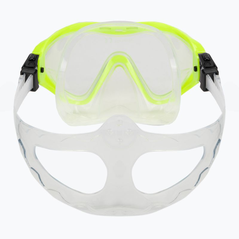 Maschera da snorkeling per bambini AQUASTIC Minke verde 4