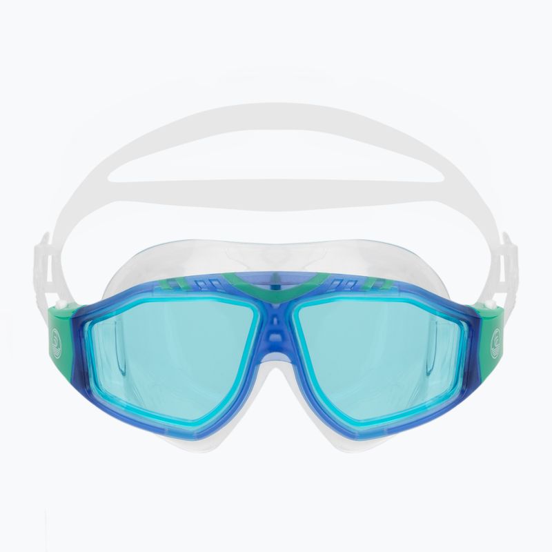 Maschera da nuoto per bambini AQUASTIC Mako Jr blu 2