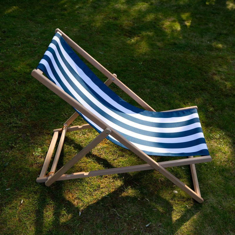 Lettino da giardino regolabile KADVA LSR01310 blu 6