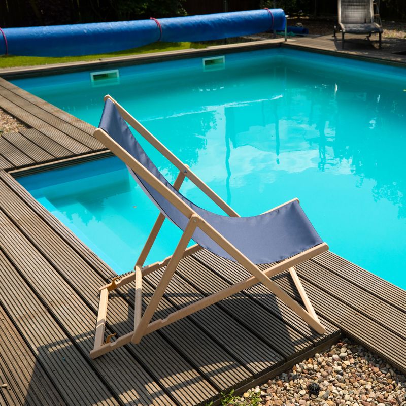 Lettino da giardino con regolazione KADVA LSR01310 grigio 5