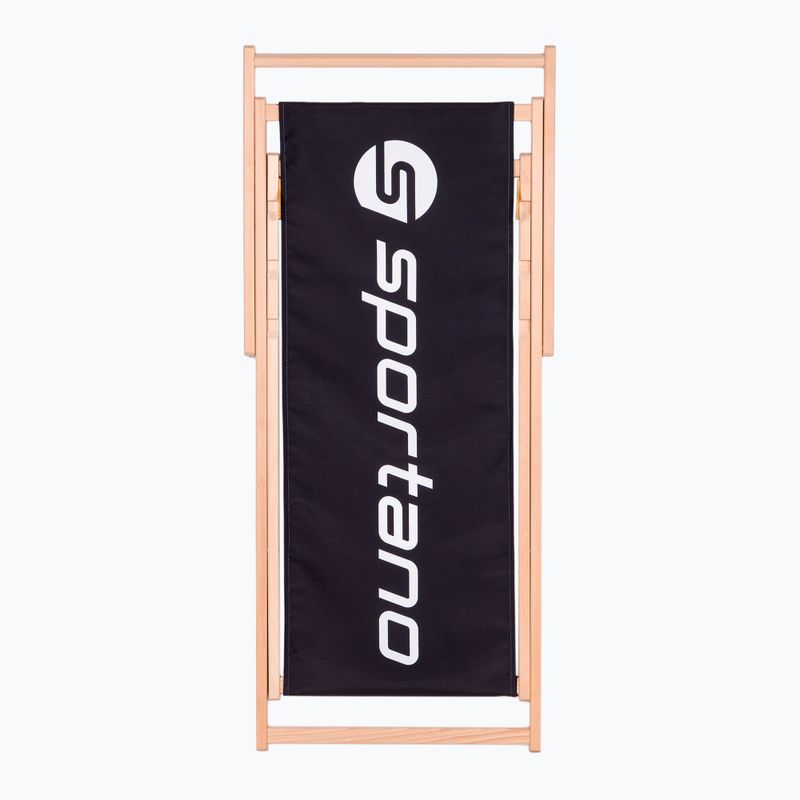 Lettino da giardino regolabile Sportano LSR01310 nero 2